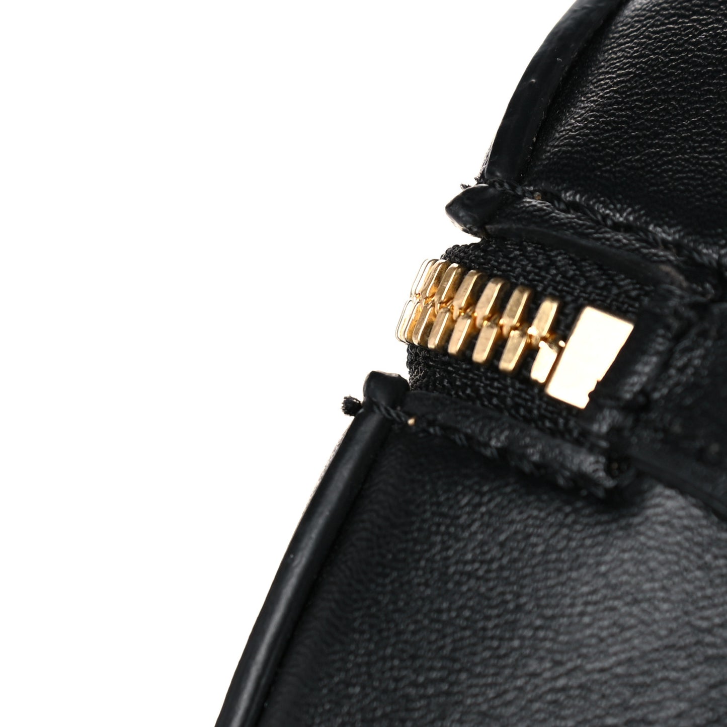 Eco Alter Nappa Perforated Logo Shoulder Bag Black