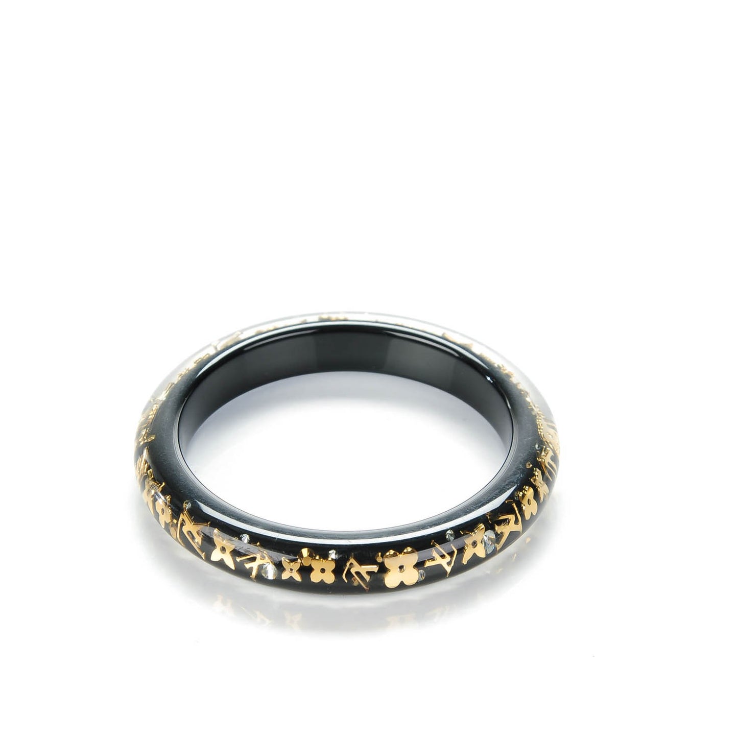 Resin Swarovski Small Inclusion Bracelet PM Black