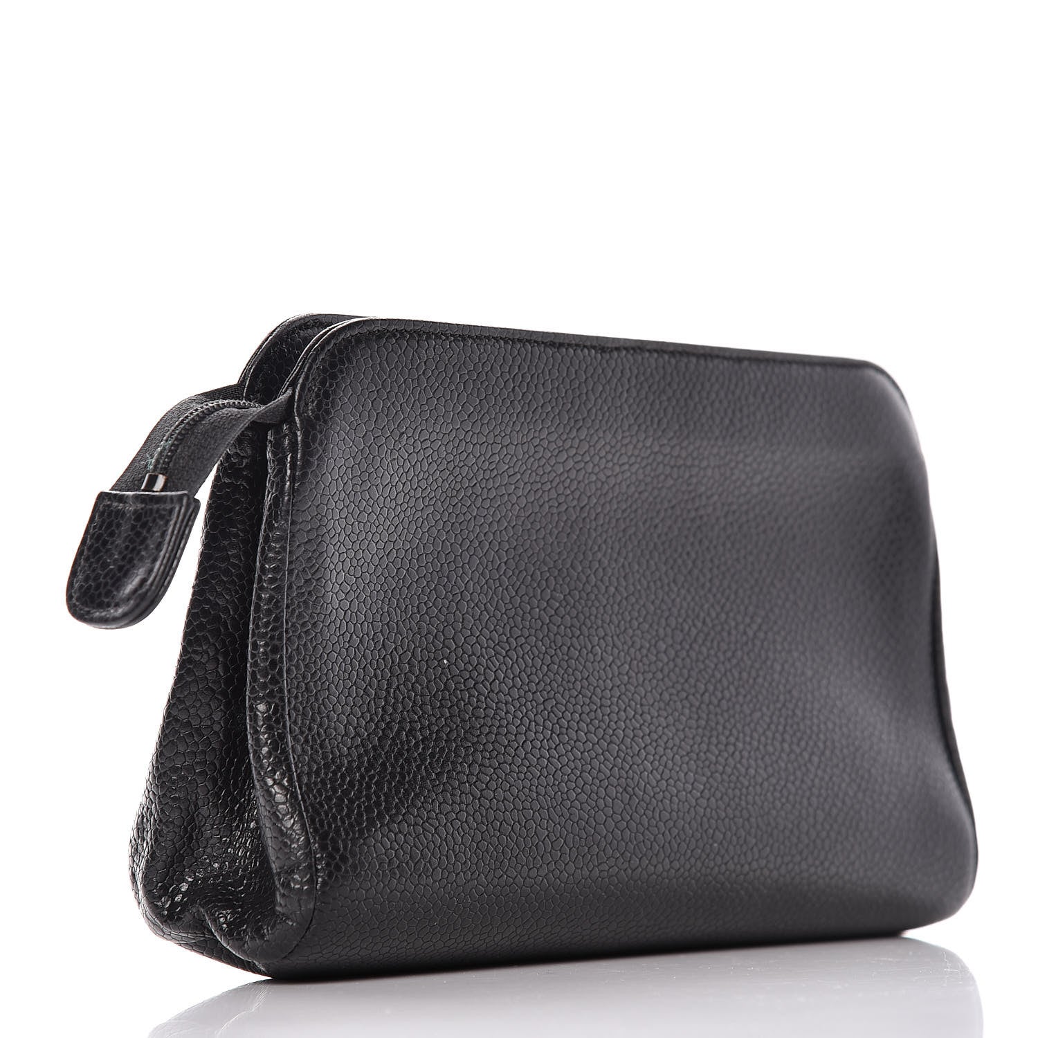Chanel Caviar Timeless CC Cosmetic Pouch Black 3 of 9