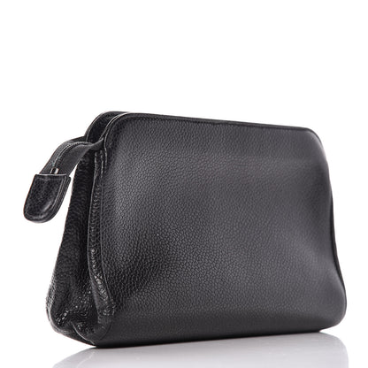 Chanel Caviar Timeless CC Cosmetic Pouch Black 3 of 9
