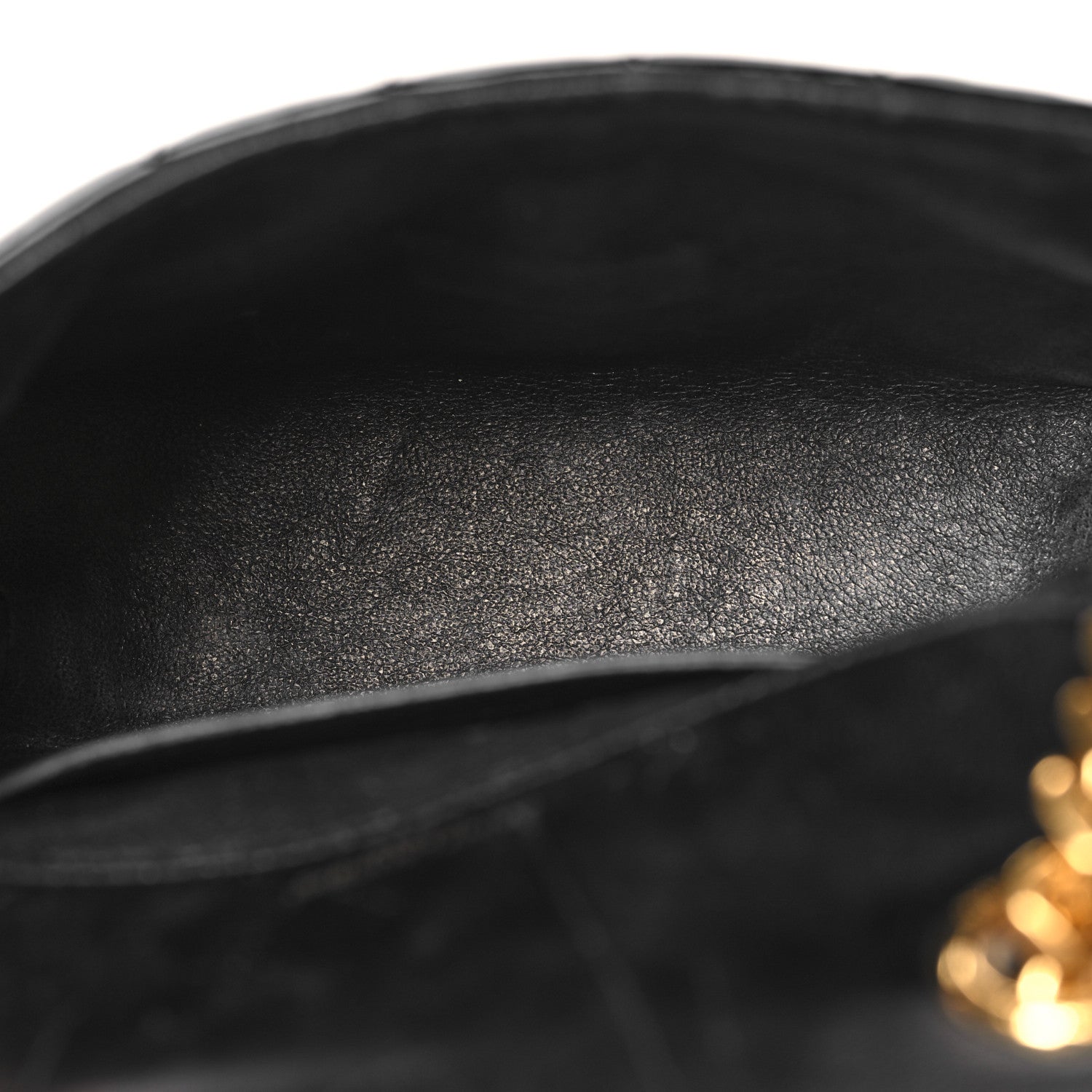 Saint Laurent Patent Matelasse Monogram Small Vicky Chain Bag Black 5 of 12