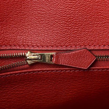 Hermes Shiny Porosus Crocodile Birkin 35 Braise 10 of 31