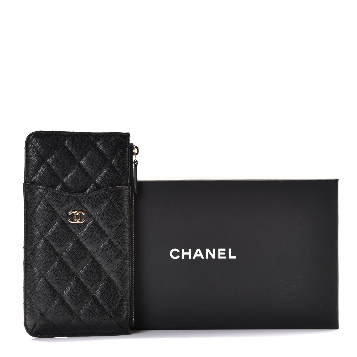 Chanel Caviar Quilted Classic iPhone Pouch Black 8 of 8