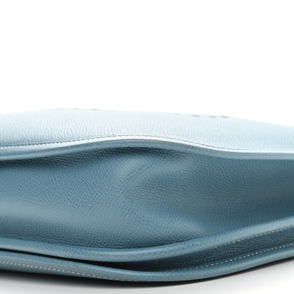 Hermes Epsom Evelyne II PM Blue Jean 6 of 8