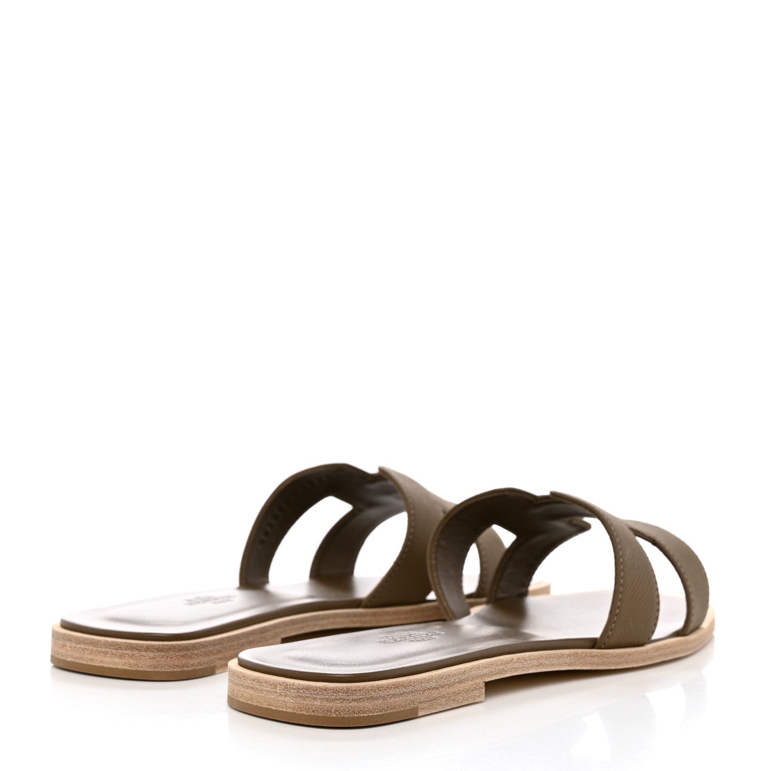 Hermes Epsom Oran Sandals 39 Etoupe 4 of 9