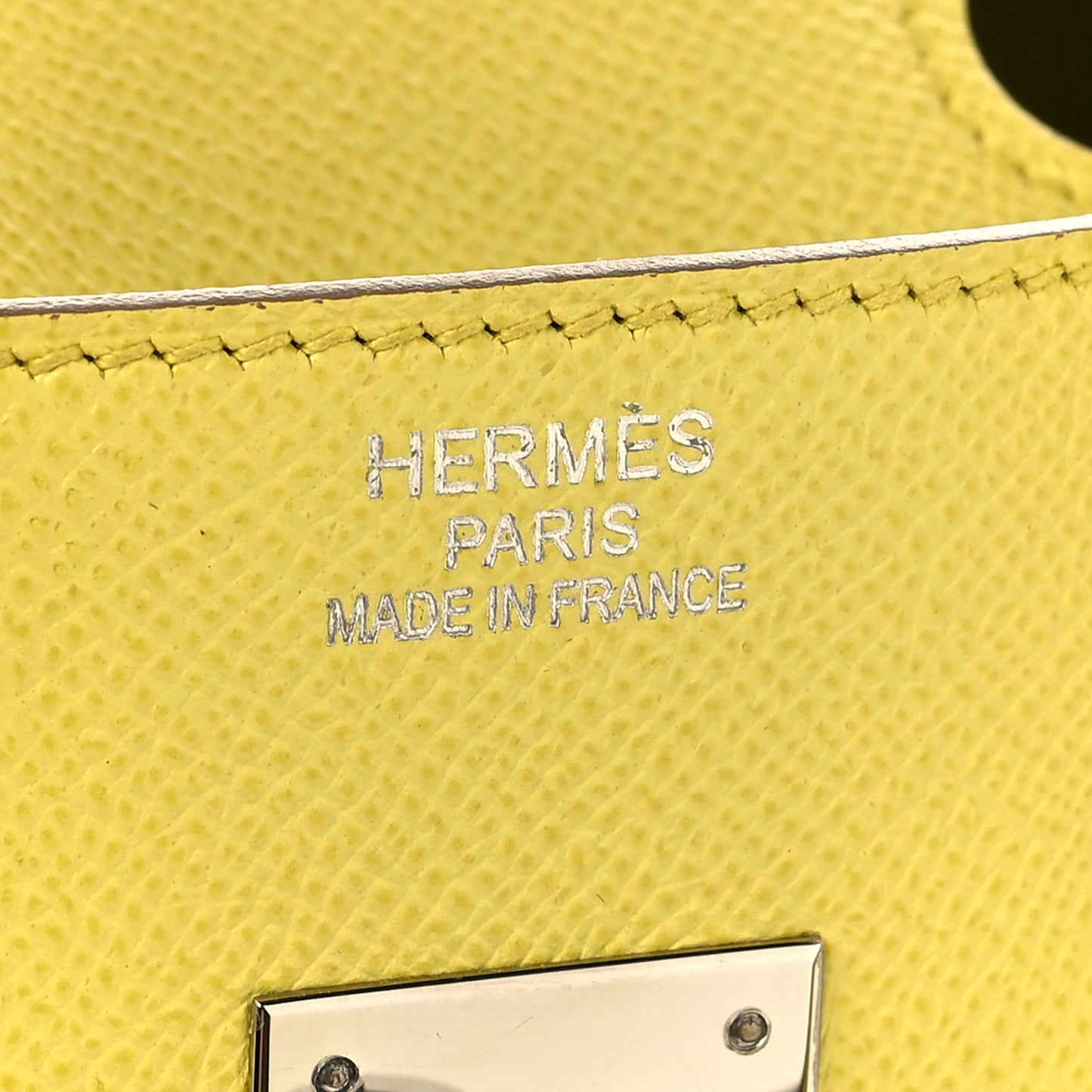 Epsom Birkin 35 Lime