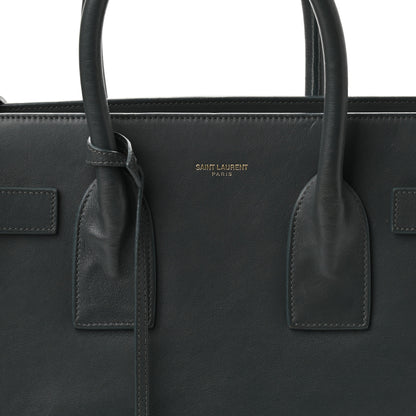 Saint Laurent Calfskin Small Classic Sac De Jour Petrol 6 of 12