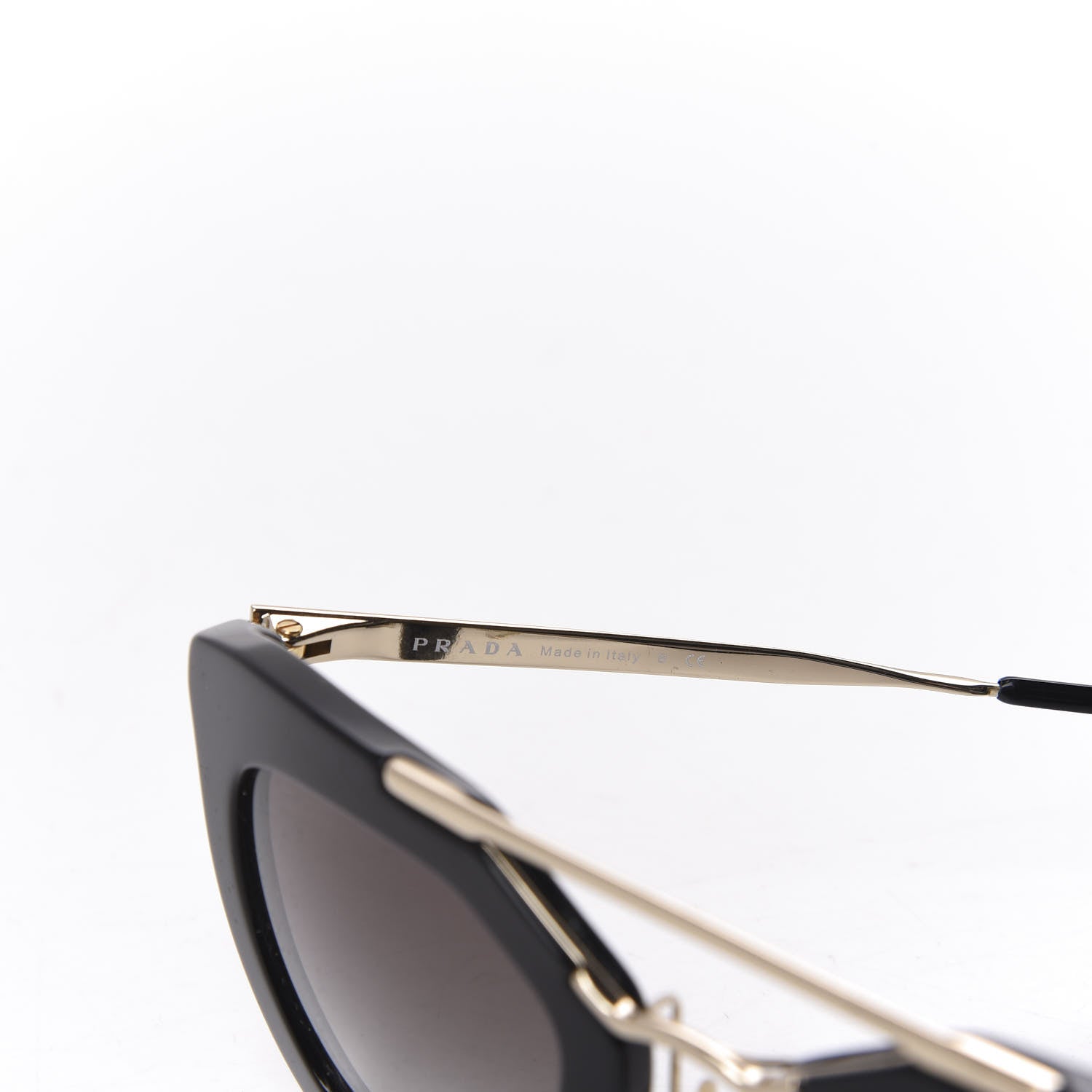 Prada Acetate Cinema Sunglasses SPR 09Q Black 5 of 9