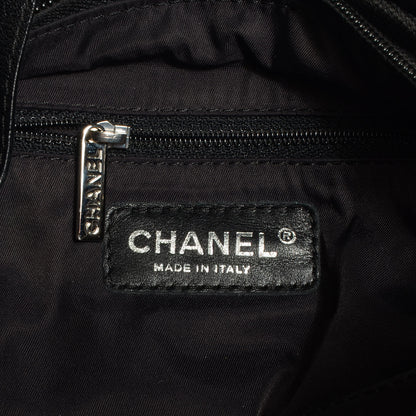 Chanel Coated Canvas Paris Biarritz Hobo Black 5 of 6
