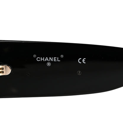 Chanel Acetate CC Logo Square Sunglasses 71472 Black 5 of 8