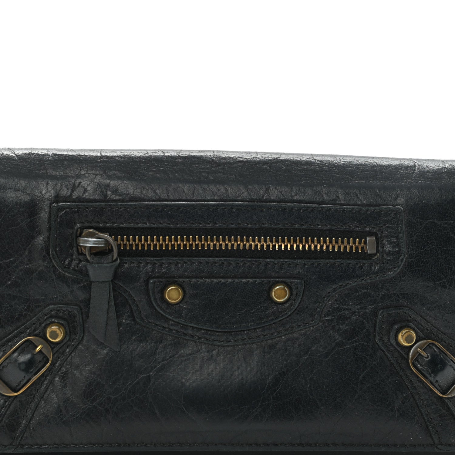 Balenciaga Agneau Classic Hardware Money Wallet Black 7 of 9