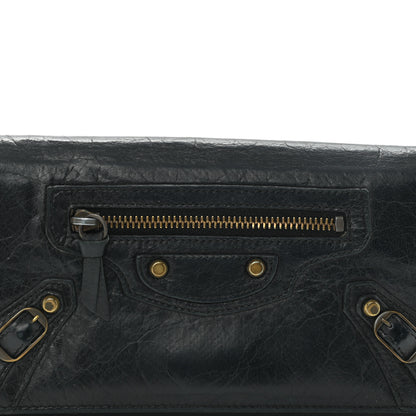 Balenciaga Agneau Classic Hardware Money Wallet Black 7 of 9