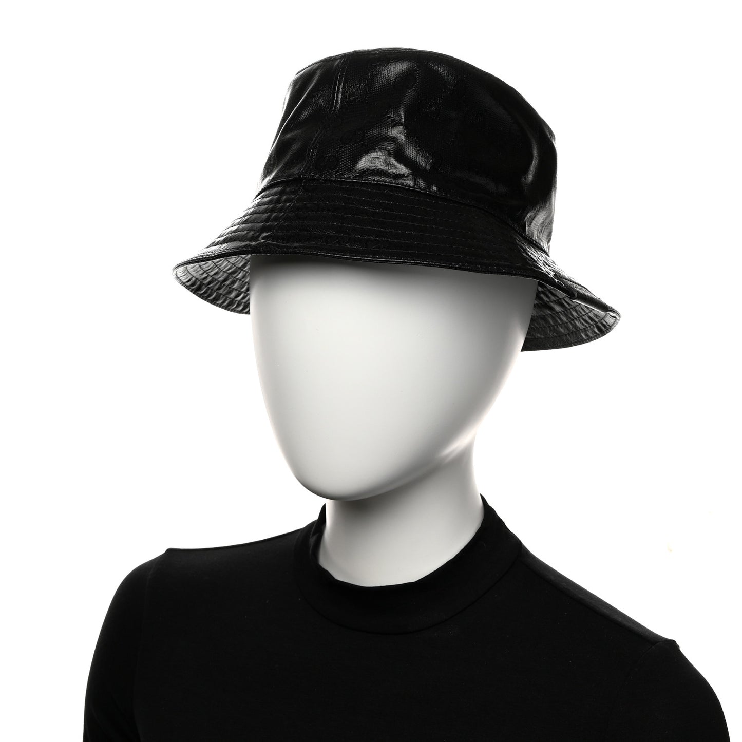 Crystal Monogram Bucket Hat S Black