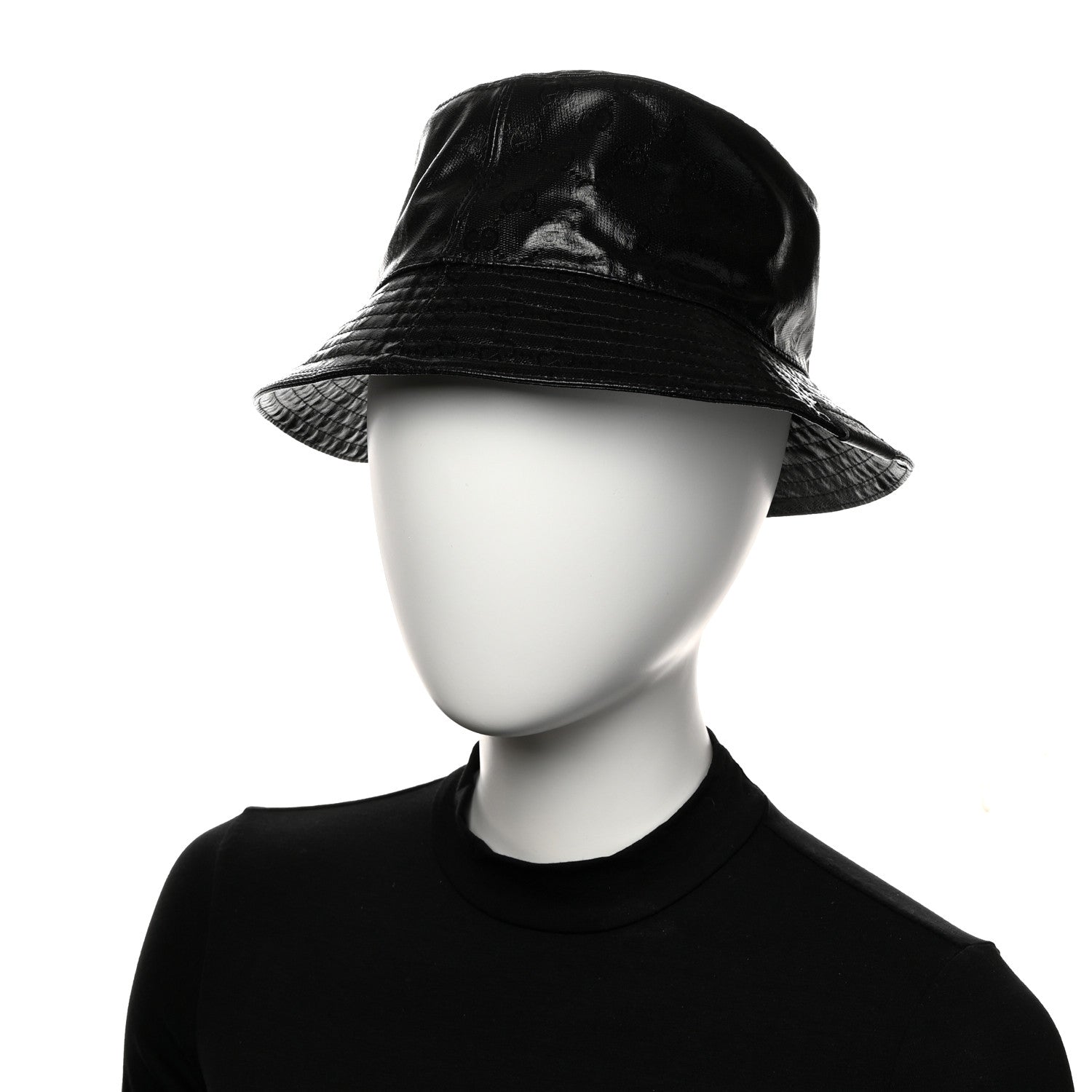 Gucci Crystal Monogram Bucket Hat S Black 2 of 10
