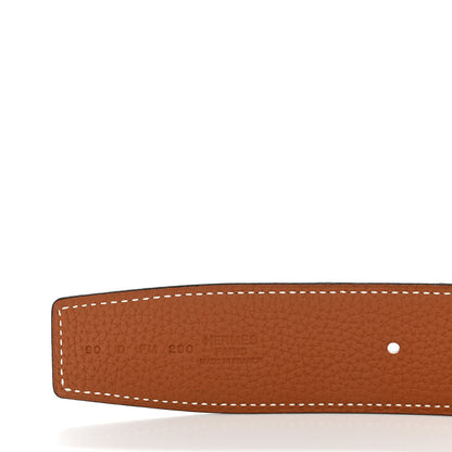 Hermes Chamonix 135 Togo 38mm H d'Ancre Belt 90 36 Black Gold 5 of 6