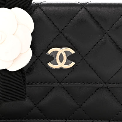 Chanel Lambskin Quilted My Chanel Lady Card Holder On Chain Black 8 of 11