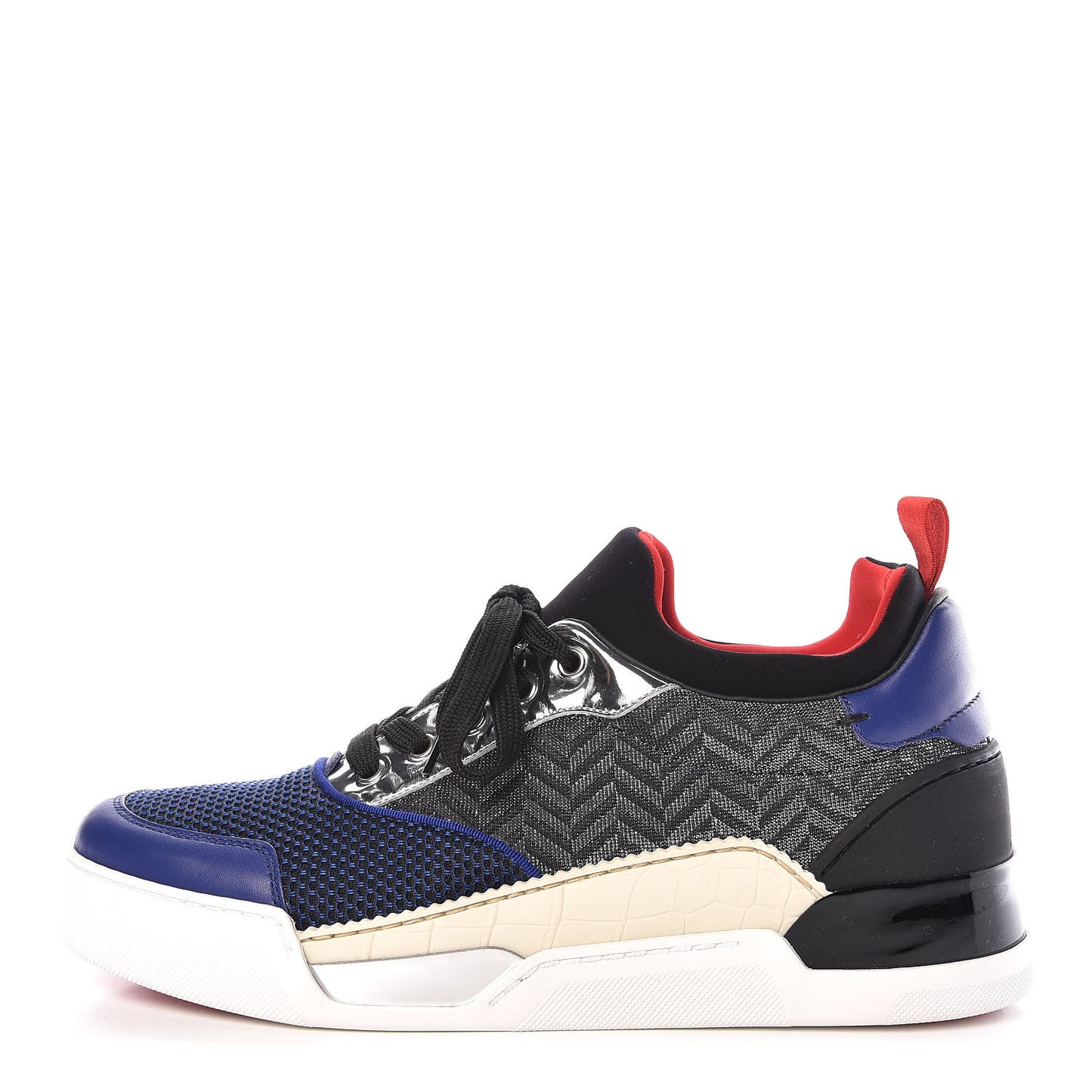 Calfskin Mesh Mens Aurelien Flat Sneakers 41 Multi