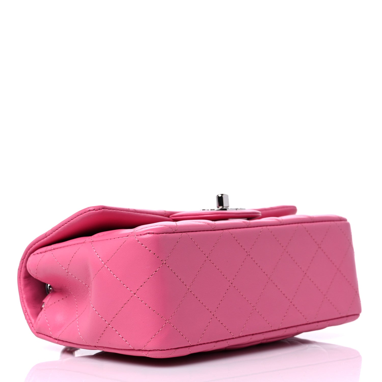 Chanel Lambskin Quilted Mini Rectangular Flap Pink 4 of 10