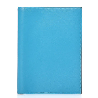 Hermes Lambskin Globe Trotter Agenda Cover Turquoise 1 of 8