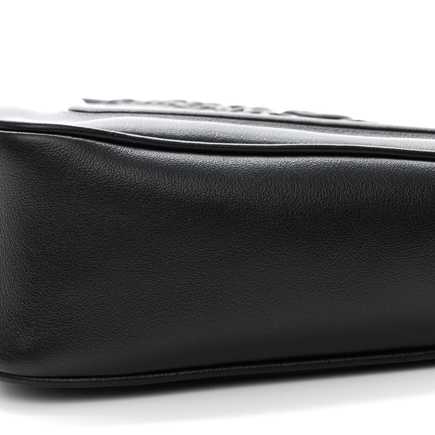 Prada Grace Lux Triangle Logo Embossed Triangle Wristlet Pouch Black 10 of 11