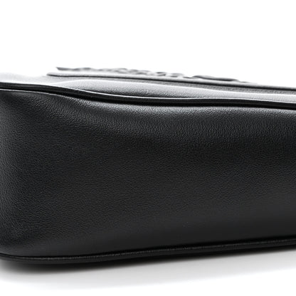 Prada Grace Lux Triangle Logo Embossed Triangle Wristlet Pouch Black 10 of 11