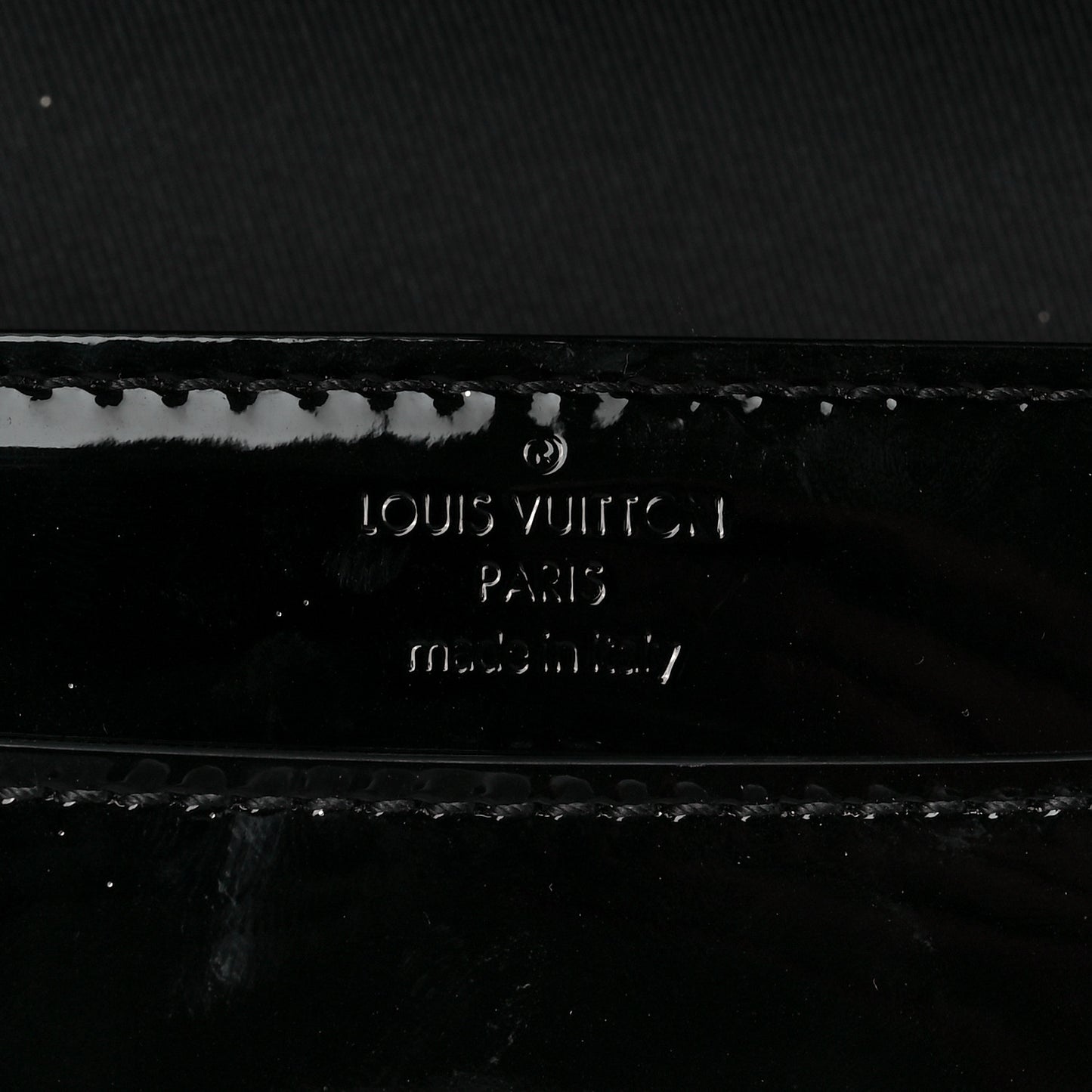 Patent Louise EW Clutch Black