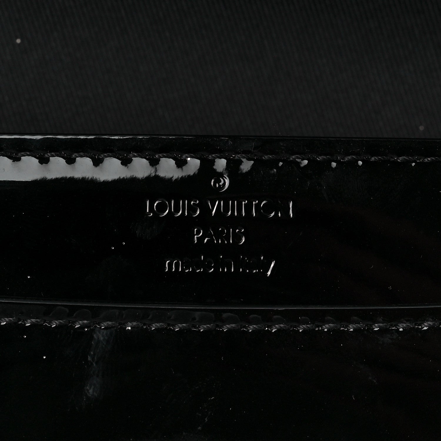 Louis Vuitton Patent Louise EW Clutch Black 6 of 7