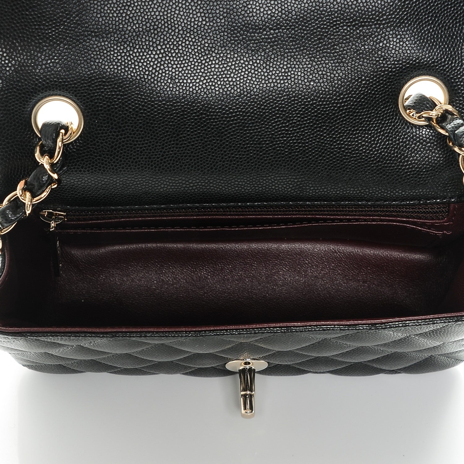Chanel Caviar Quilted Mini Rectangular Flap Black 5 of 7