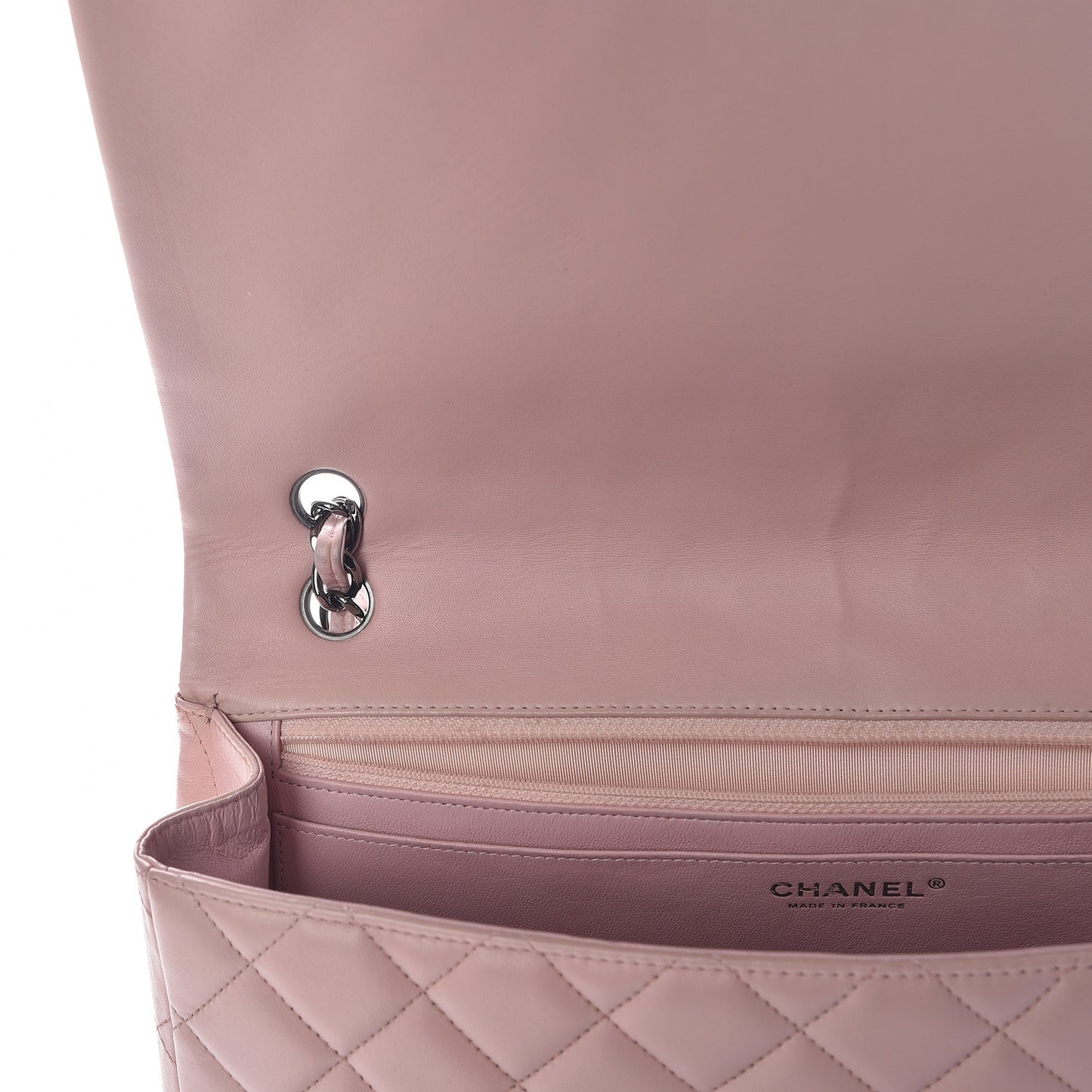 Lambskin Quilted Maxi Single Flap Pink