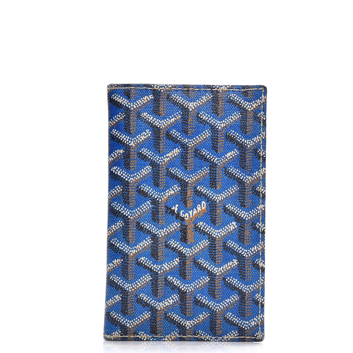 Goyard Goyardine Passport Holder Sky Blue 207637 – FASHIONPHILE