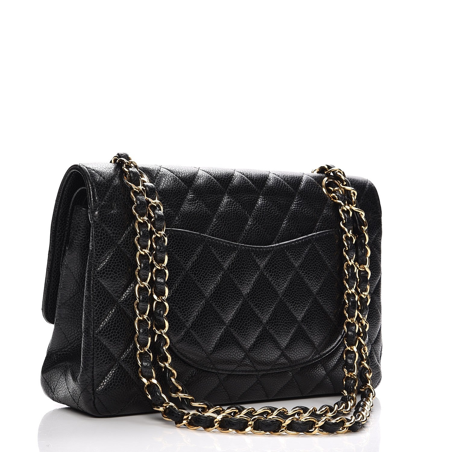 Chanel Caviar Quilted Medium Double Flap Black 3 of 15