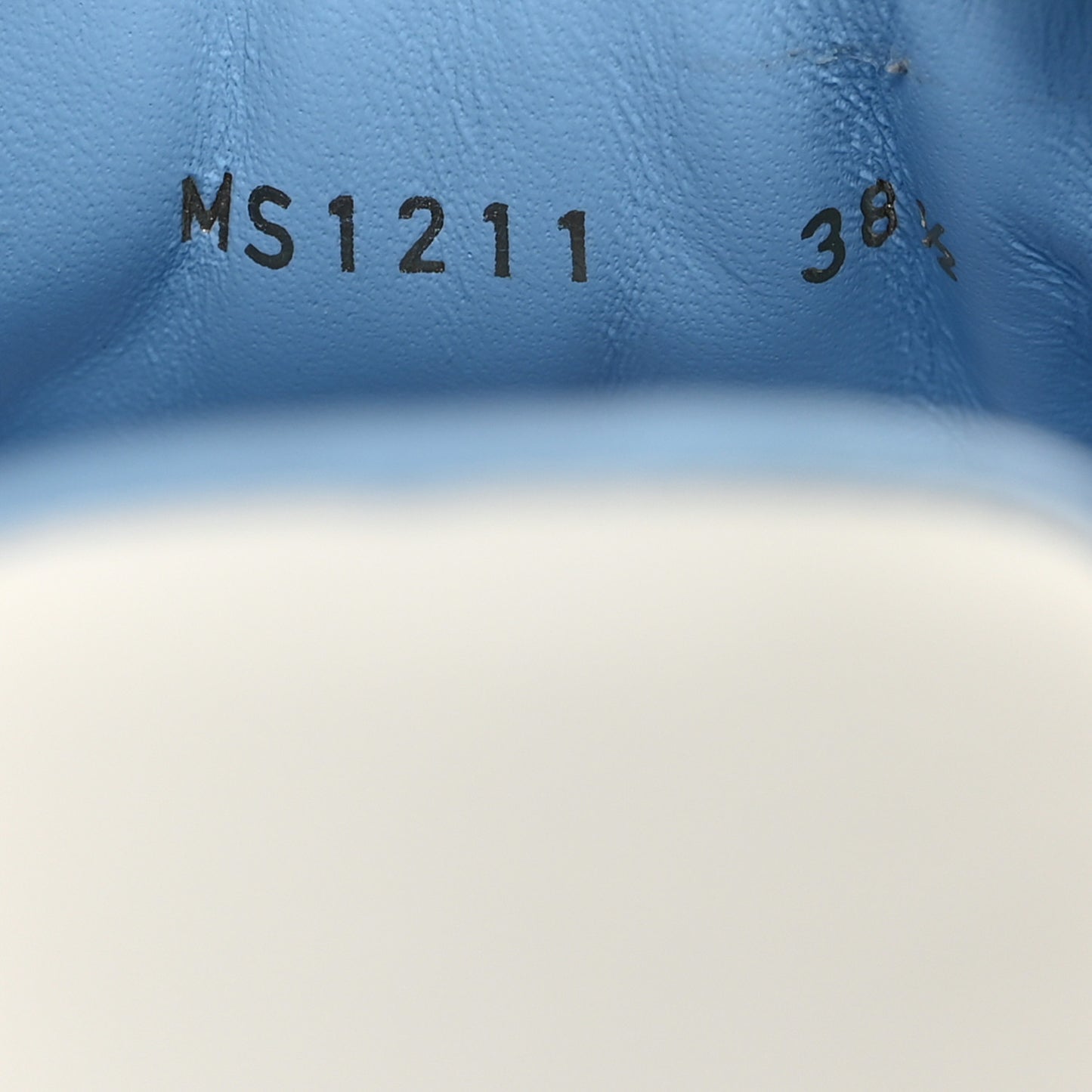 Calfskin Time Out Bow Sneakers 38.5 Blue