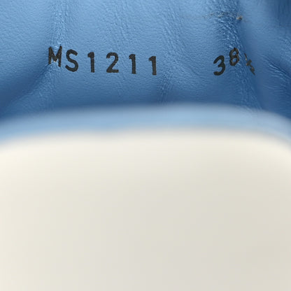 Louis Vuitton Calfskin Time Out Bow Sneakers 38.5 Blue 7 of 8