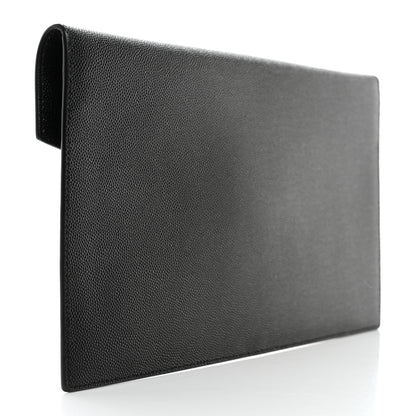 Saint Laurent Grain De Poudre Uptown Pouch Black 3 of 8