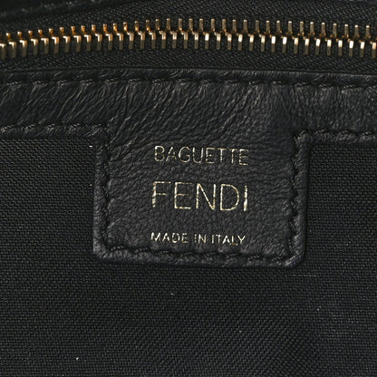 Fendi Nappa FF 1974 Embossed Baguette Black 6 of 8