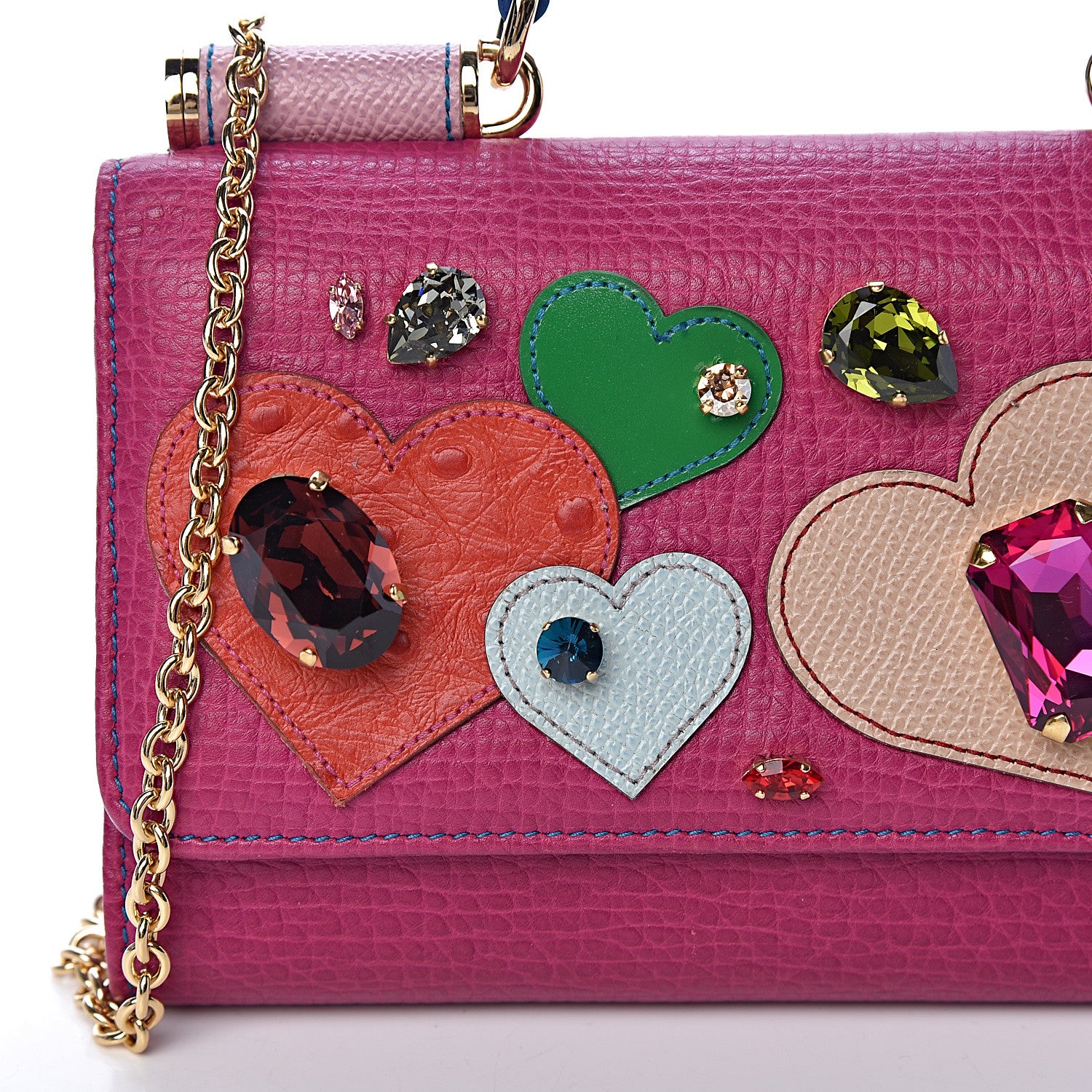 Dolce & Gabbana Dauphine San Valentino Mini Von Bag Dark Pink 11 of 11