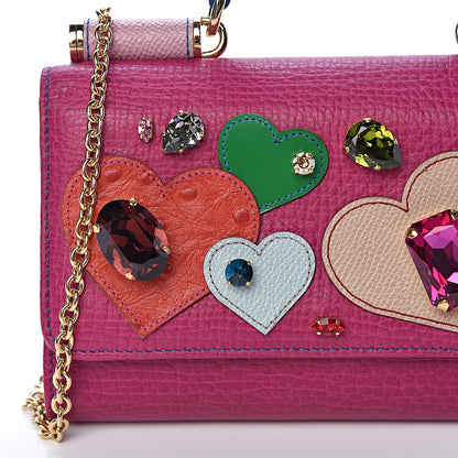 Dolce & Gabbana Dauphine San Valentino Mini Von Bag Dark Pink 11 of 11