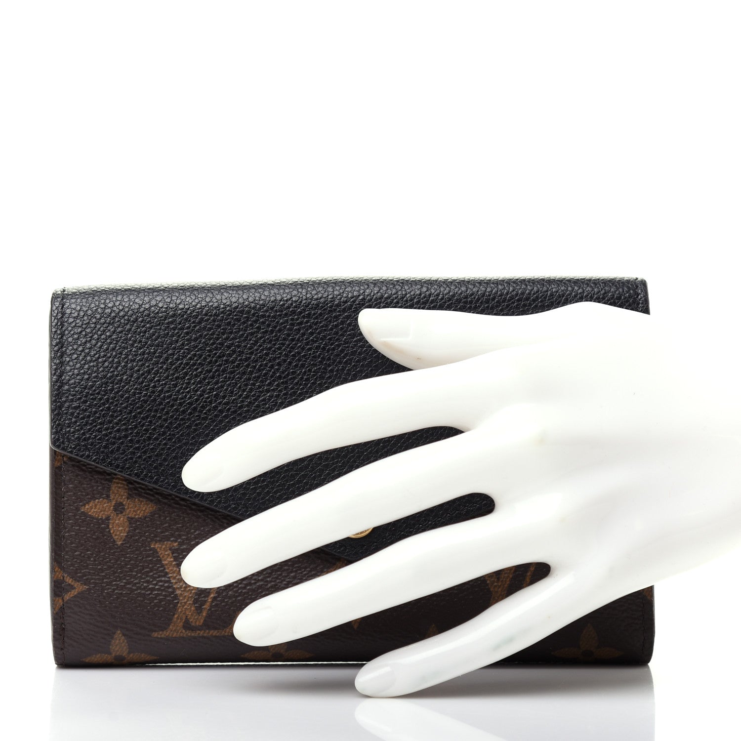 Louis Vuitton Monogram Pallas Compact Wallet Black 2 of 9