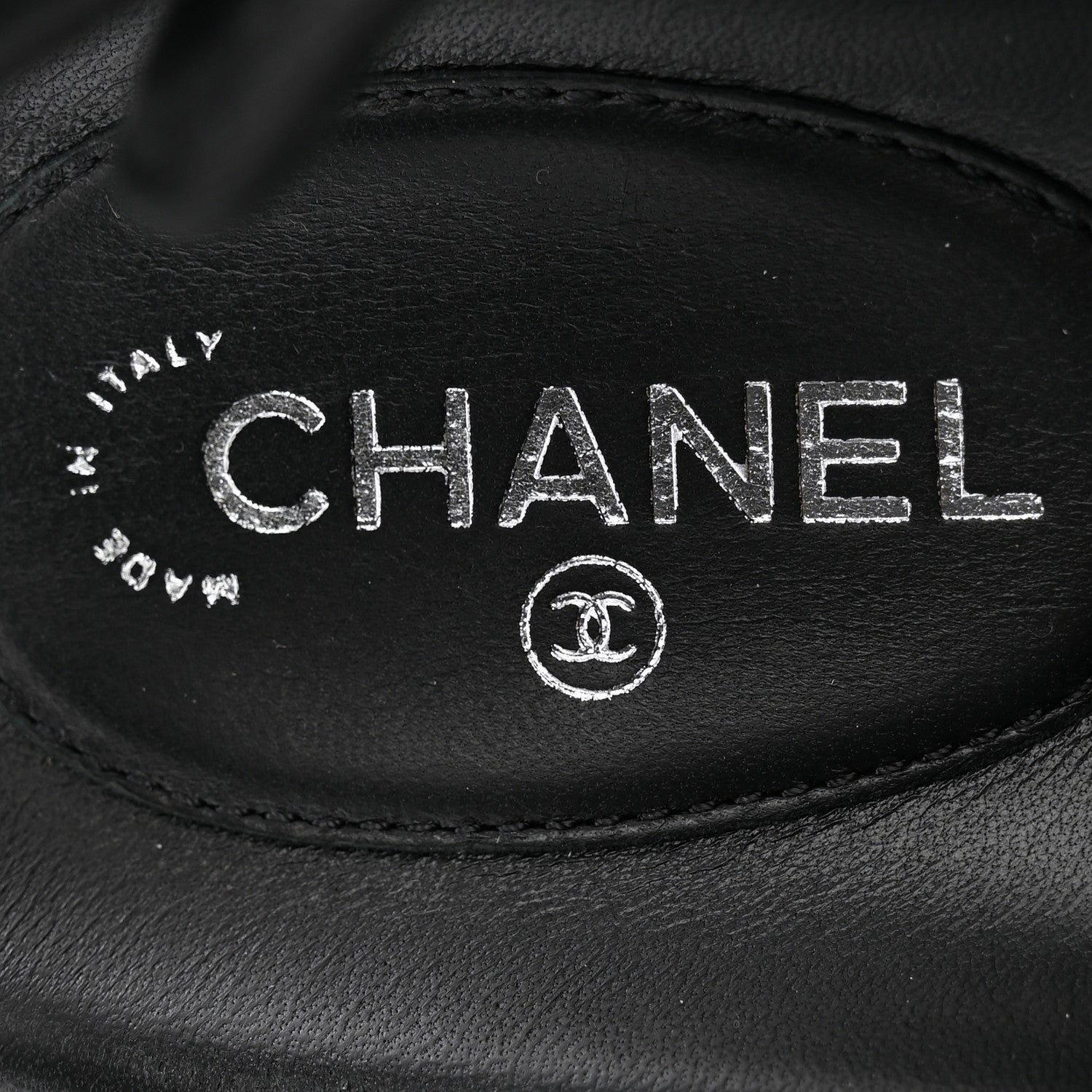 Chanel Mixed Fibers Velcro Dad Sandals 38 Black 38 Black 6 of 9