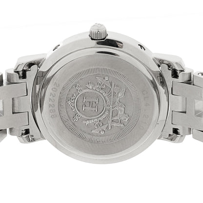 Hermes Stainless Steel 24mm Clipper Quartz Watch White 4 of 4