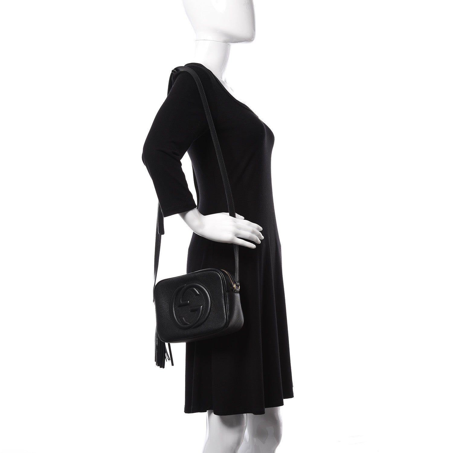 Gucci Pebbled Calfskin Small Soho Disco Bag Black 2 of 10