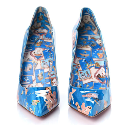 Christian Louboutin Patent Loubi Odyssey Hot Chick 100 Pumps 39.5 Multicolor 2 of 9