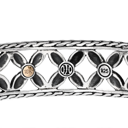 John Hardy Sterling Silver 18K Yellow Gold Kawung Cuff Bracelet 3 of 3