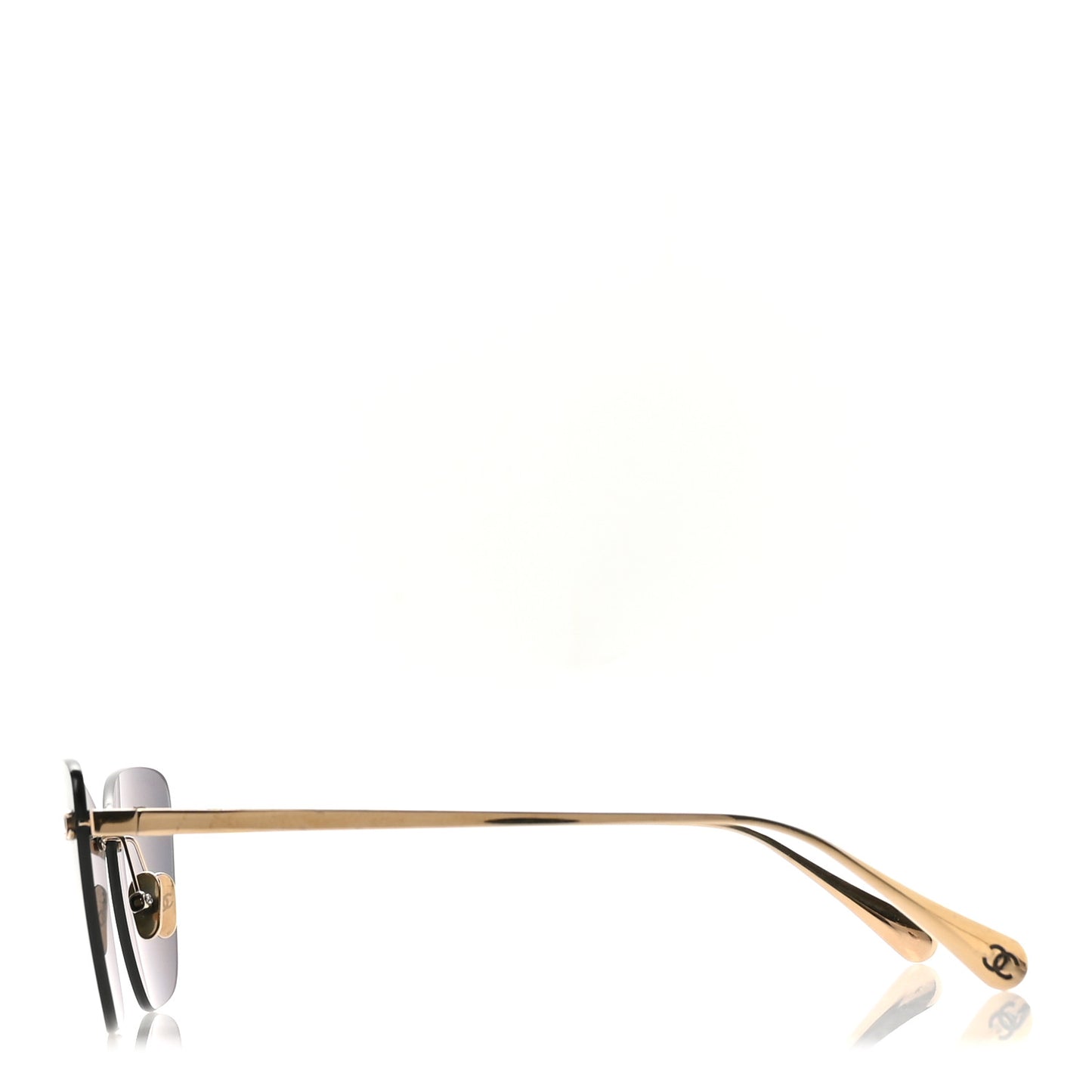 Titanium Cat Eye CC Sunglasses 4286-T Gris Clair
