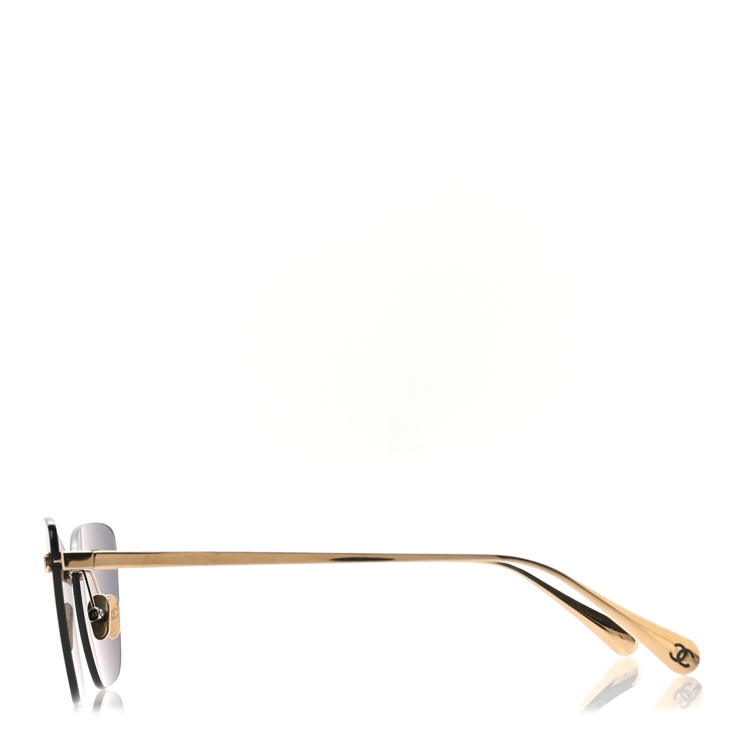 Chanel Titanium Cat Eye CC Sunglasses 4286-T Gris Clair 3 of 8