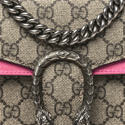 Gucci GG Supreme Monogram Mini Dionysus Shoulder Bag Pink 8 of 11