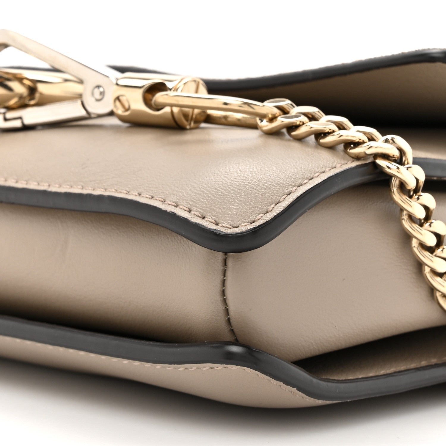 Chloe Suede Calfskin Small Faye Shoulder Bag Motty Grey 8 of 14