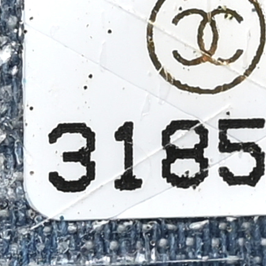 Chanel Denim Quilted CC Pearl Crush Camera Case Blue 8 of 13