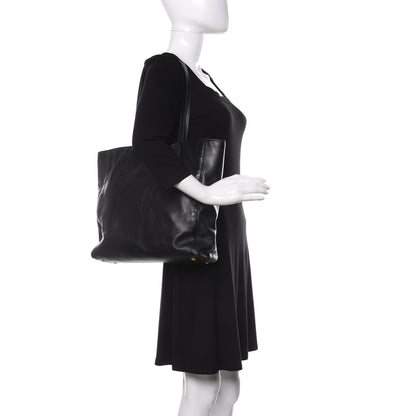 Miu Miu Vitello Soft Calf Tote Black 2 of 8