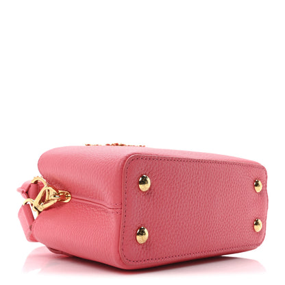 Louis Vuitton Taurillon LV Bloom Capucines Mini Pink Sky 4 of 9